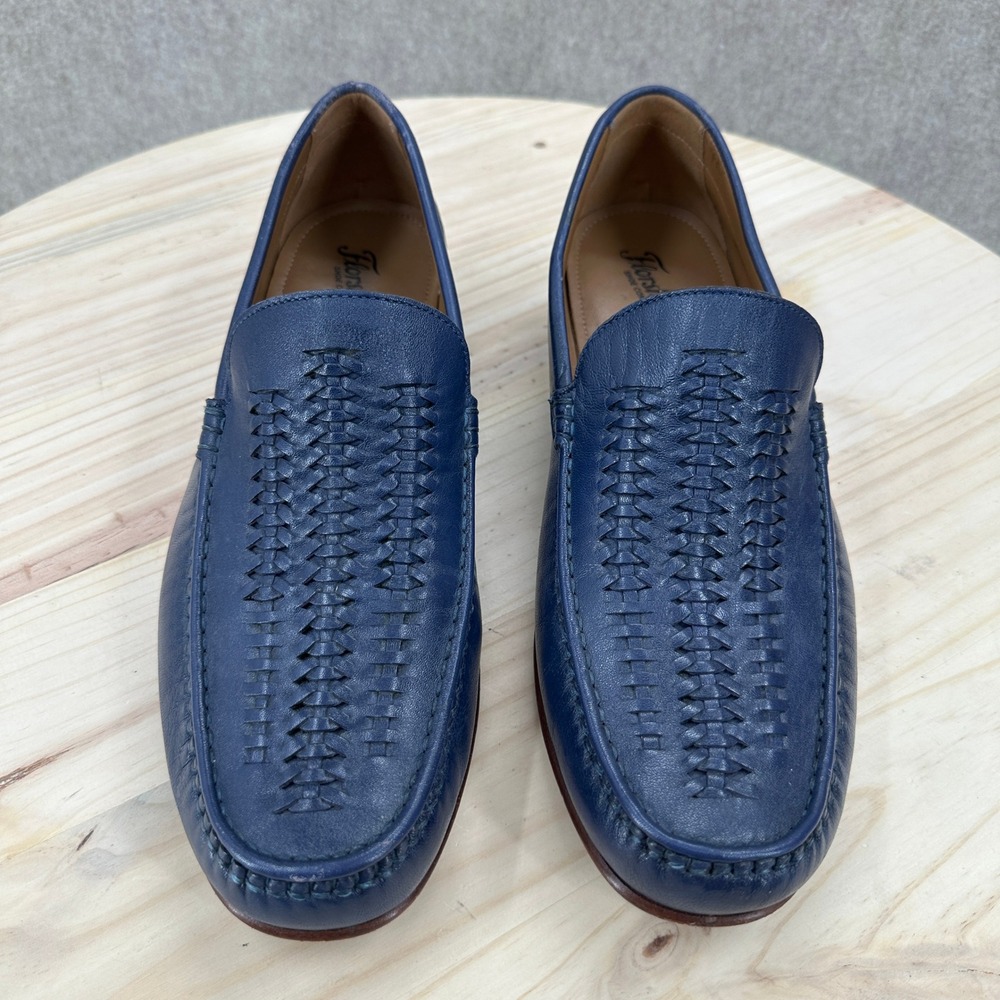Florsheim Beaufort Weave Leather Loafers 11D Mens Slip On Dress Shoes Moc Toe - Picture 11 of 15